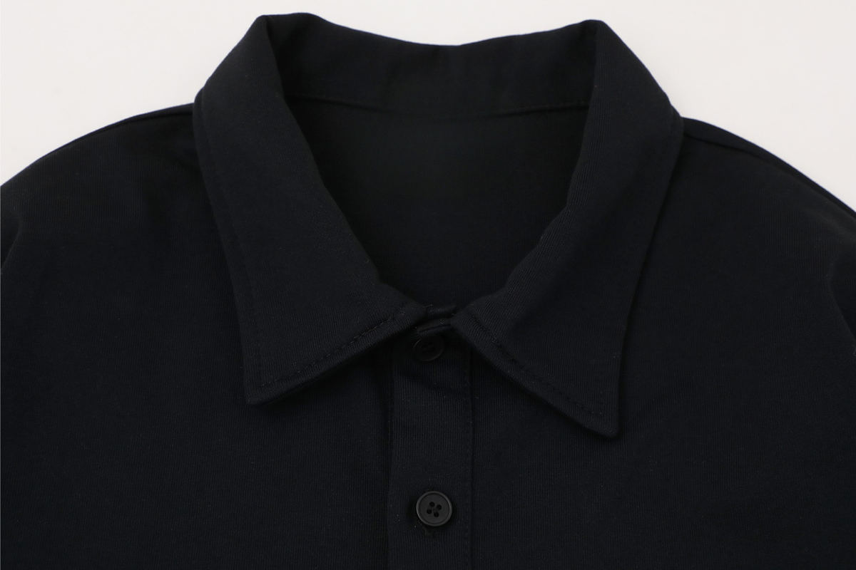 Madxmarx Layered Graphic Long Sleeve Polo