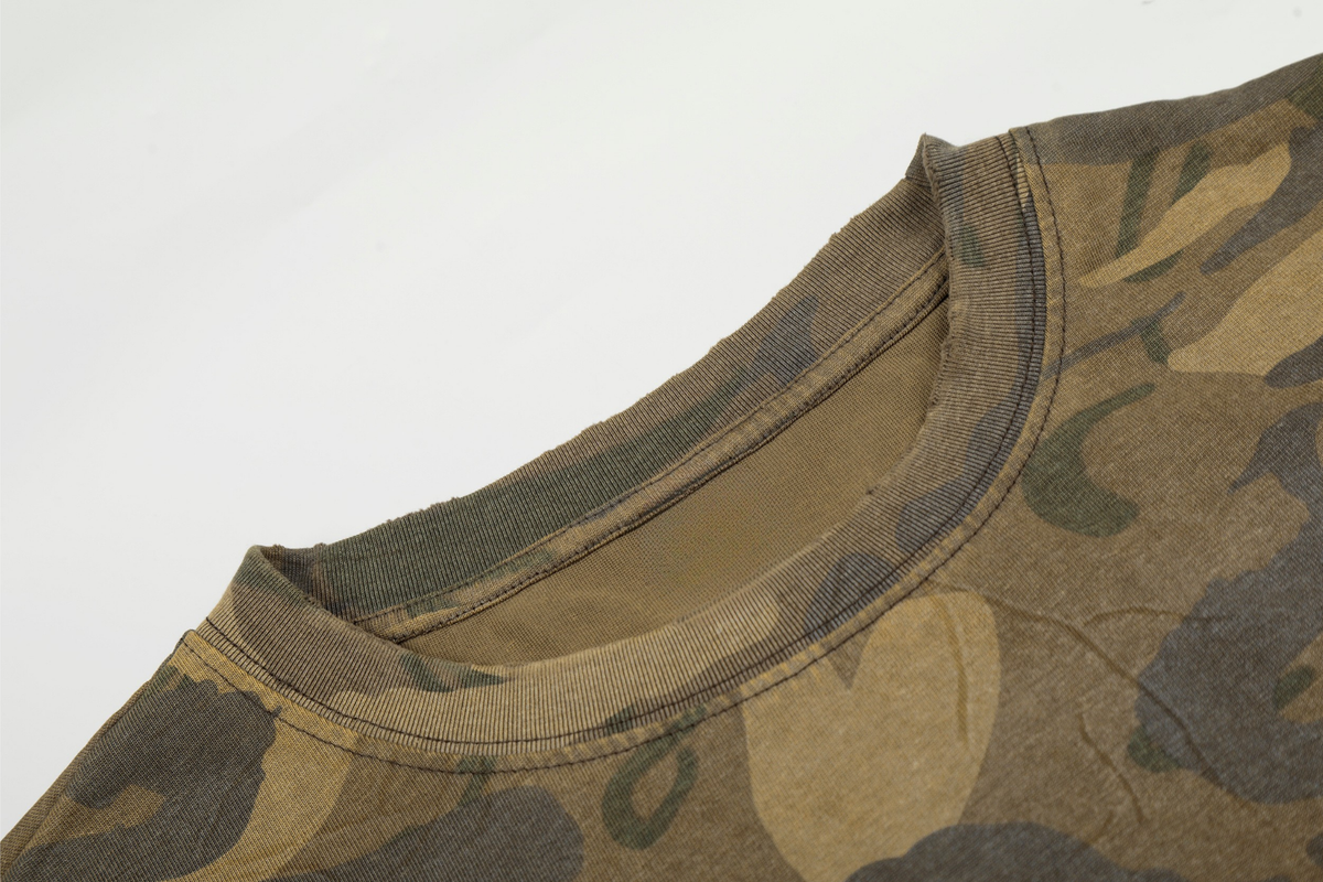 Madxmarx Camo Graphic Long Sleeve Tee
