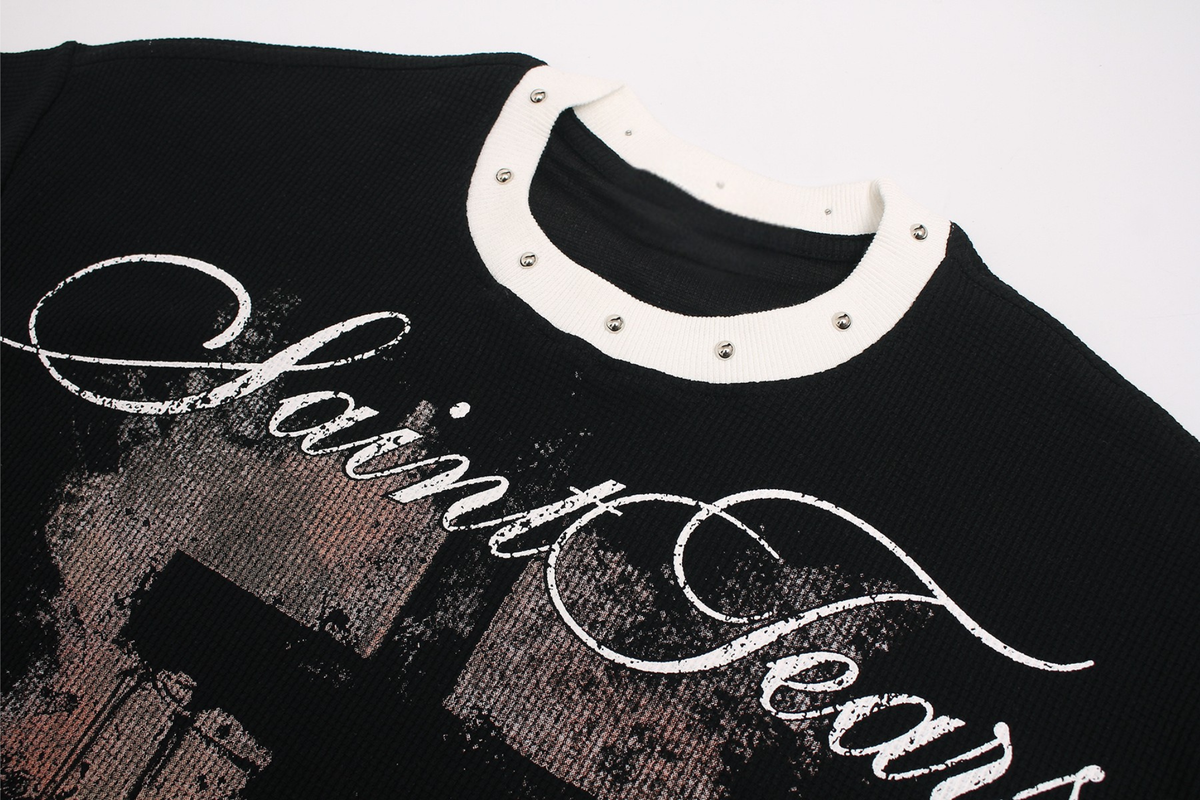 Madxmarx Cross Script Graphic Tee