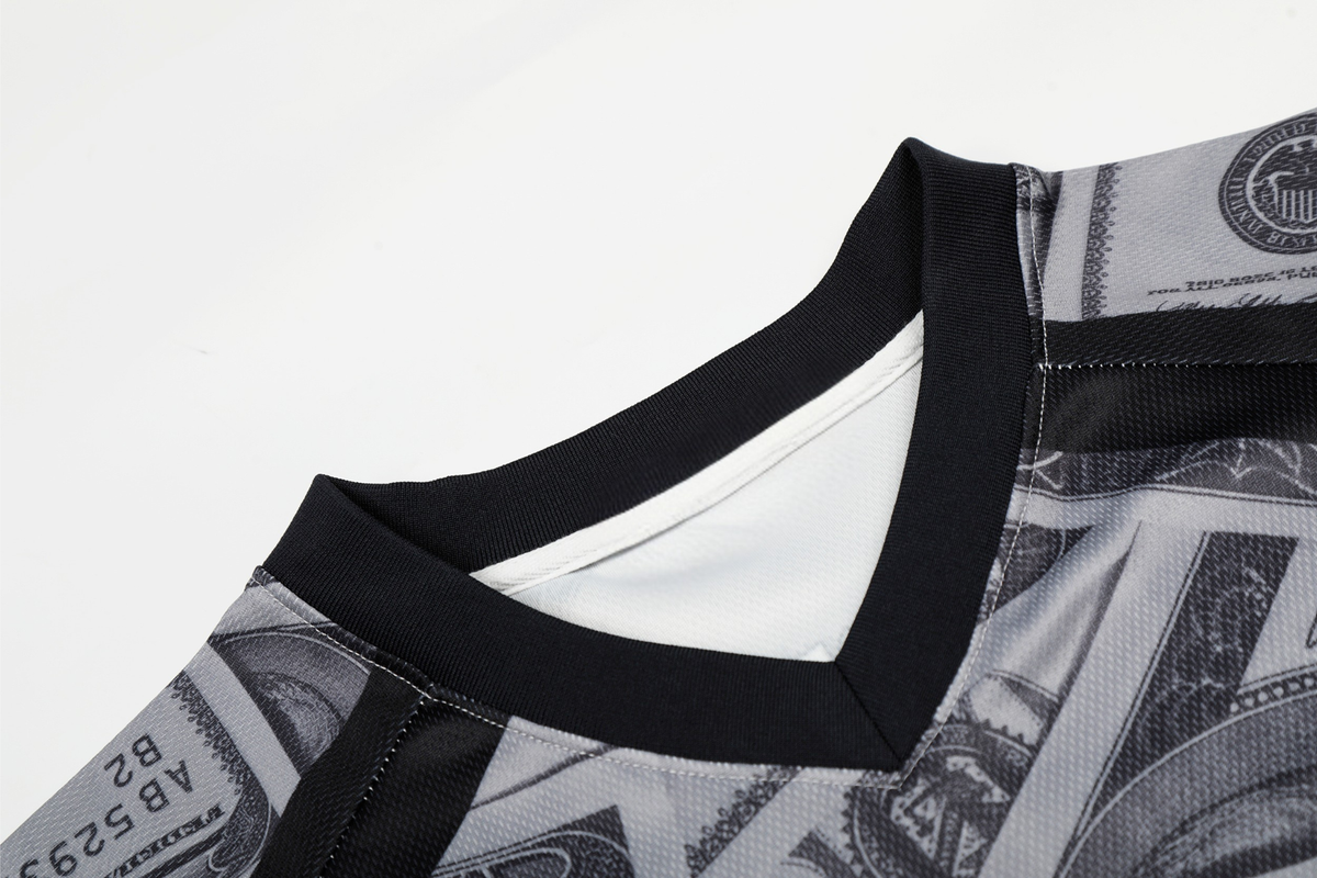 Madxmarx Dollar Print Mesh Jersey