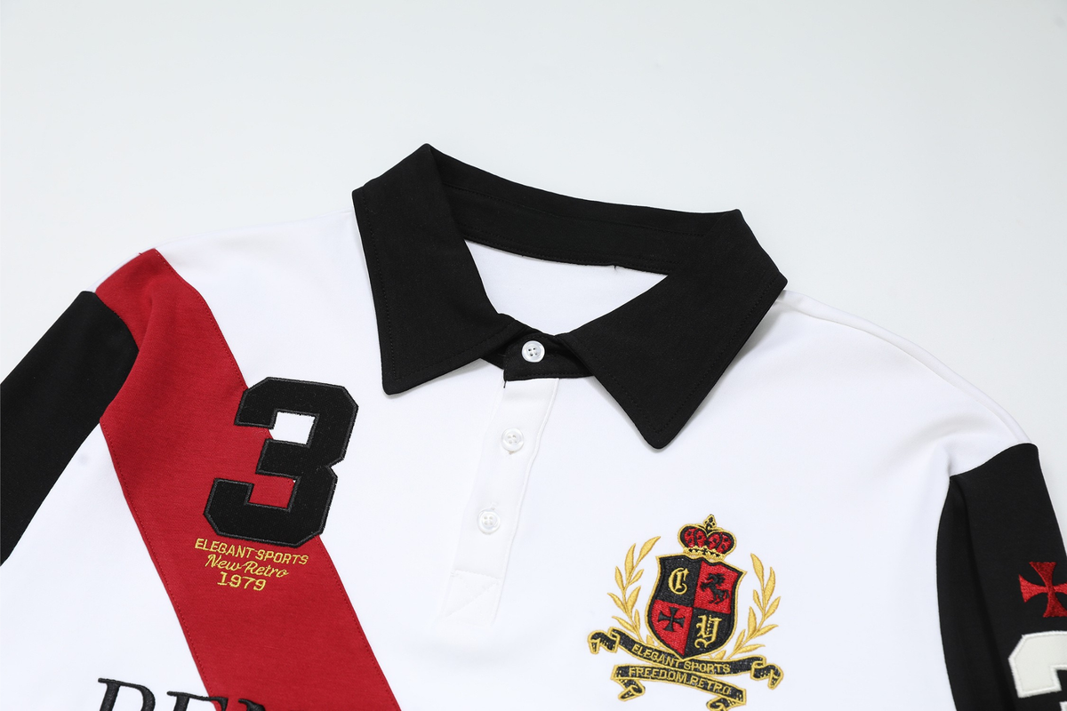 Madxmarx Heritage Stripe Long Sleeve Polo