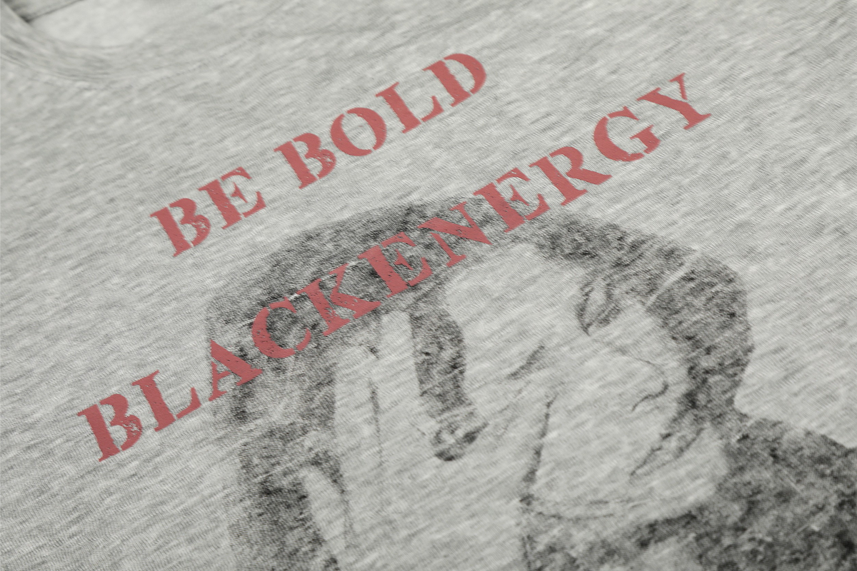 Madxmarx “Be Bold” Portrait Graphic Long Sleeve Tee