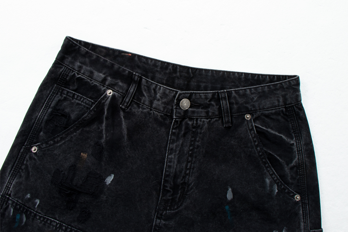 Pantalon de travail en jean vieilli Madxmarx