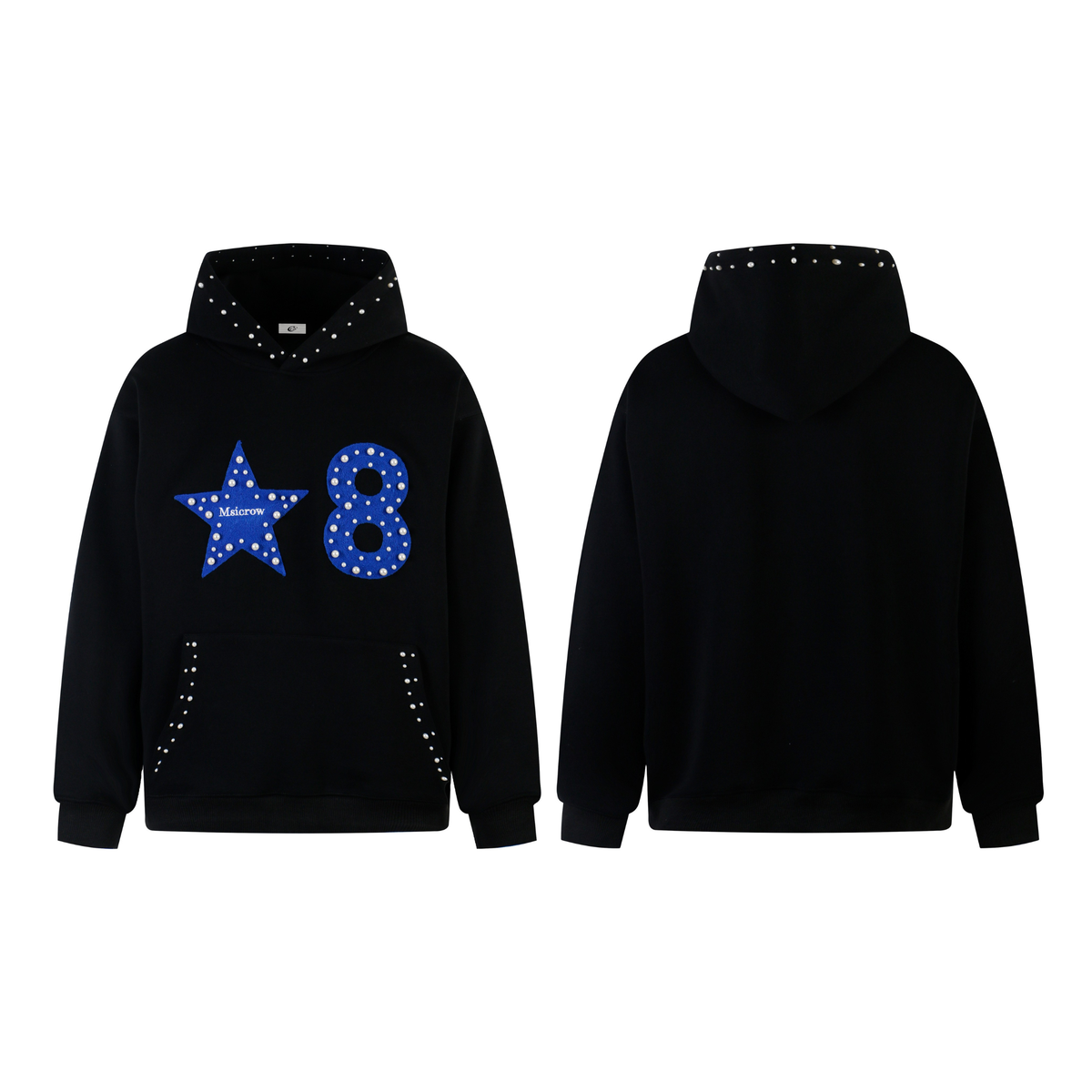 Madxmarx Star & Number Appliqué Hoodie