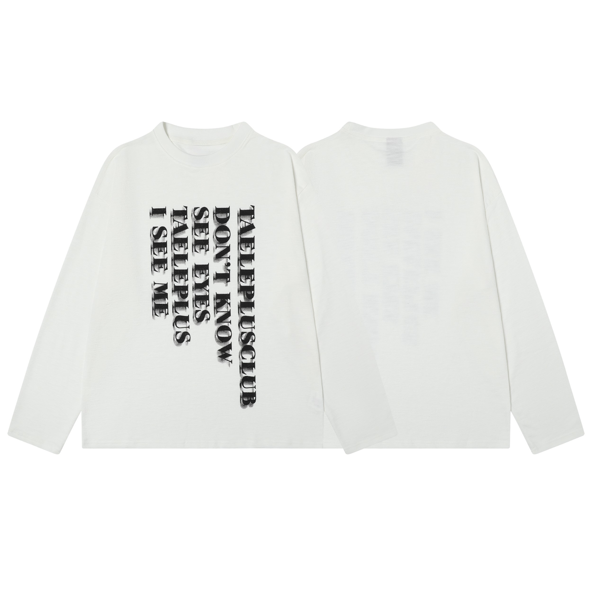 Madxmarx Vertical Shadow Graphic Long Sleeve Tee