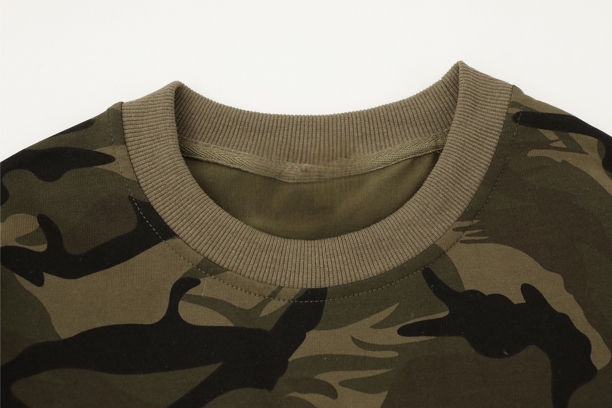 Madxmarx Layered Camo Long Sleeve Tee