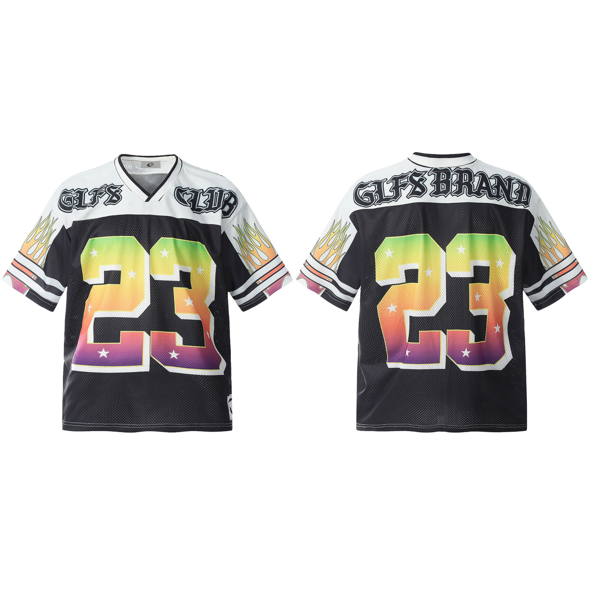 Madxmarx Rainbow Number Jersey Top