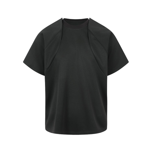 Madxmarx “Shadow Structure” Tech Short-Sleeve Tee - M / Black