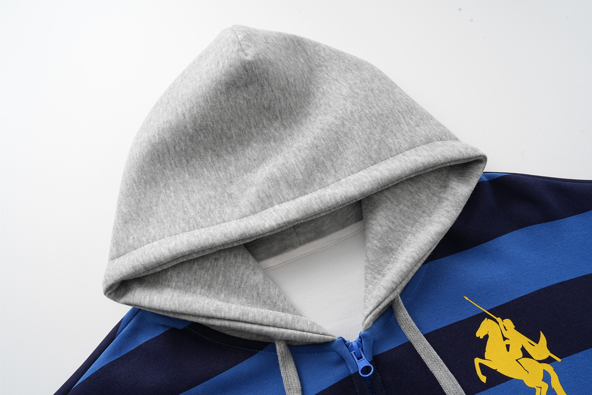 Madxmarx Striped Zip Hoodie