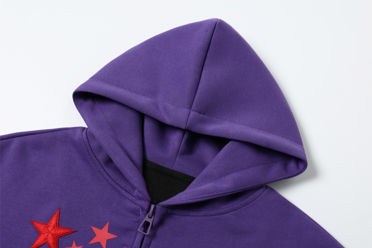Madxmarx Star Graphic Zip Hoodie