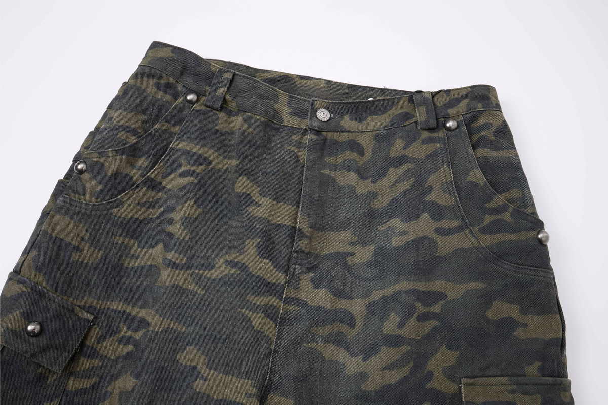 Pantalon cargo large camouflage Madxmarx