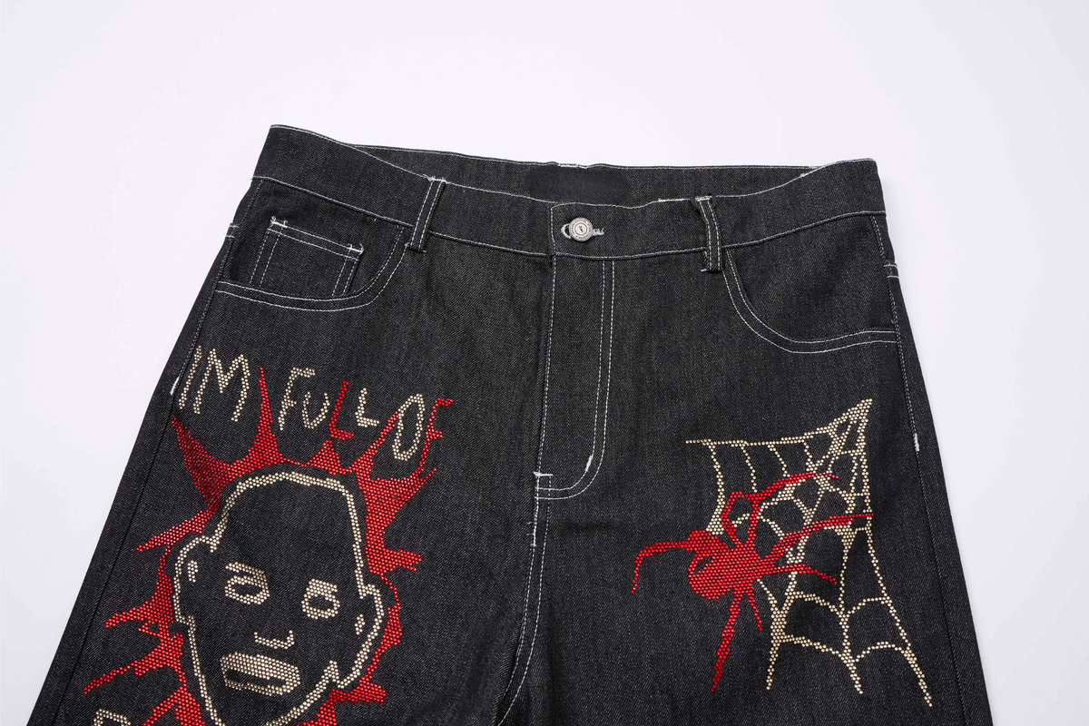 Pantalon en jean à motif Madxmarx