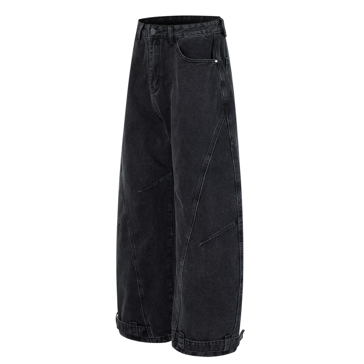 Jean cargo ample à empiècements Madxmarx