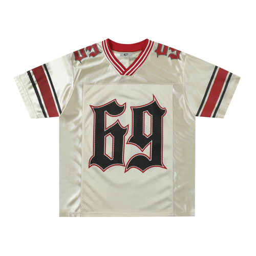 Madxmarx “69” Retro Jersey Tee - M / Apricot