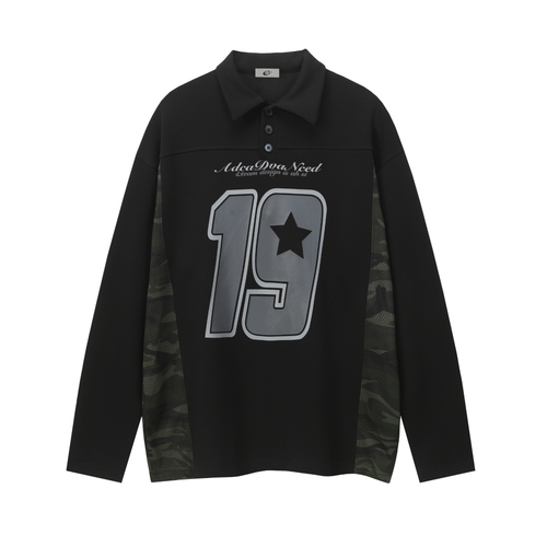 Polo de Manga Comprida Madxmarx Athletic - M / Preto
