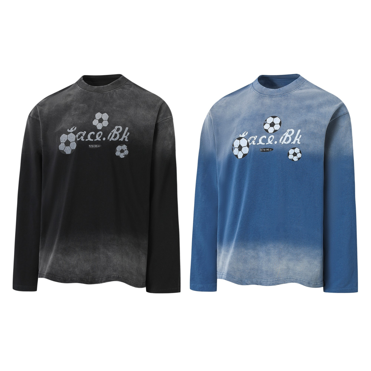 Madxmarx Gradient Soccer Graphic Long-Sleeve Tee
