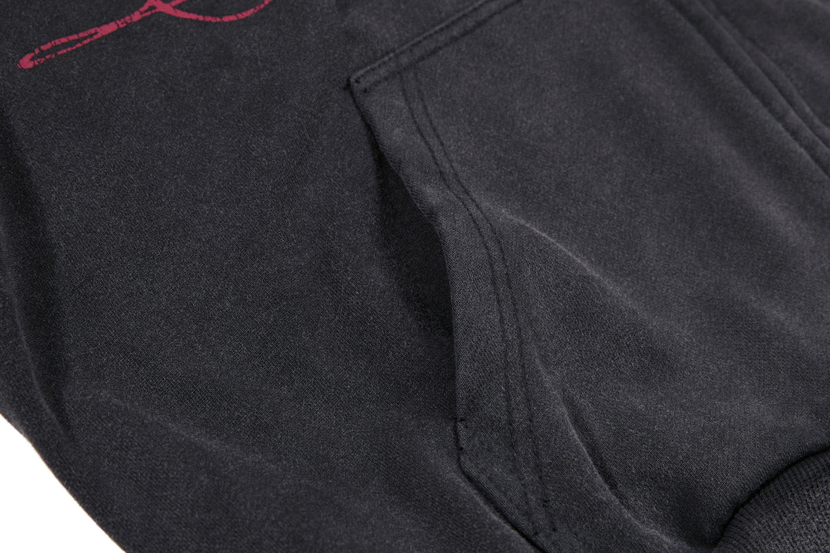 Madxmarx Dragon Script Zip-Up Hoodie