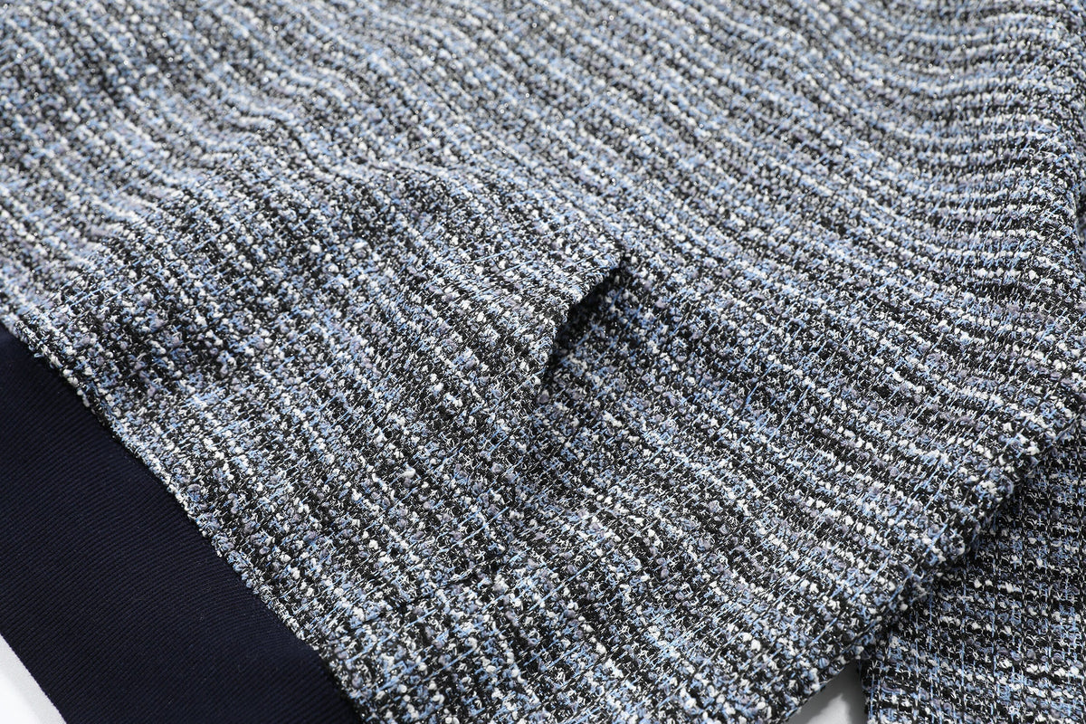 Madxmarx Textured Knit Hooded Sweatshirt