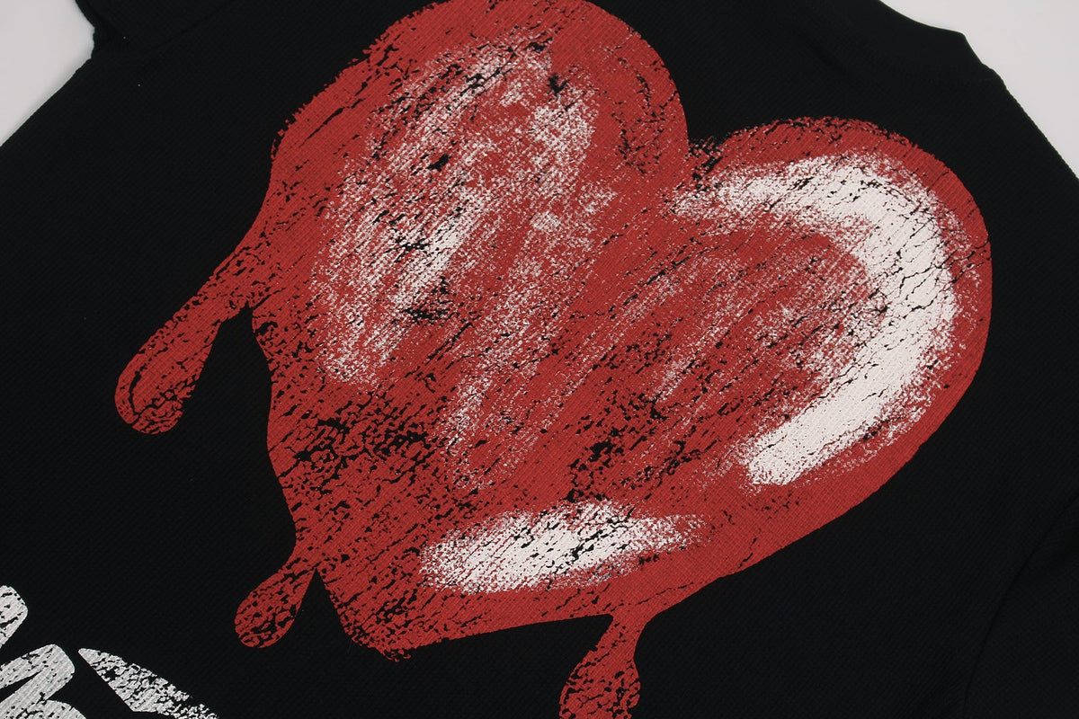 Madxmarx Melted Heart Ribcage Graphic Tee