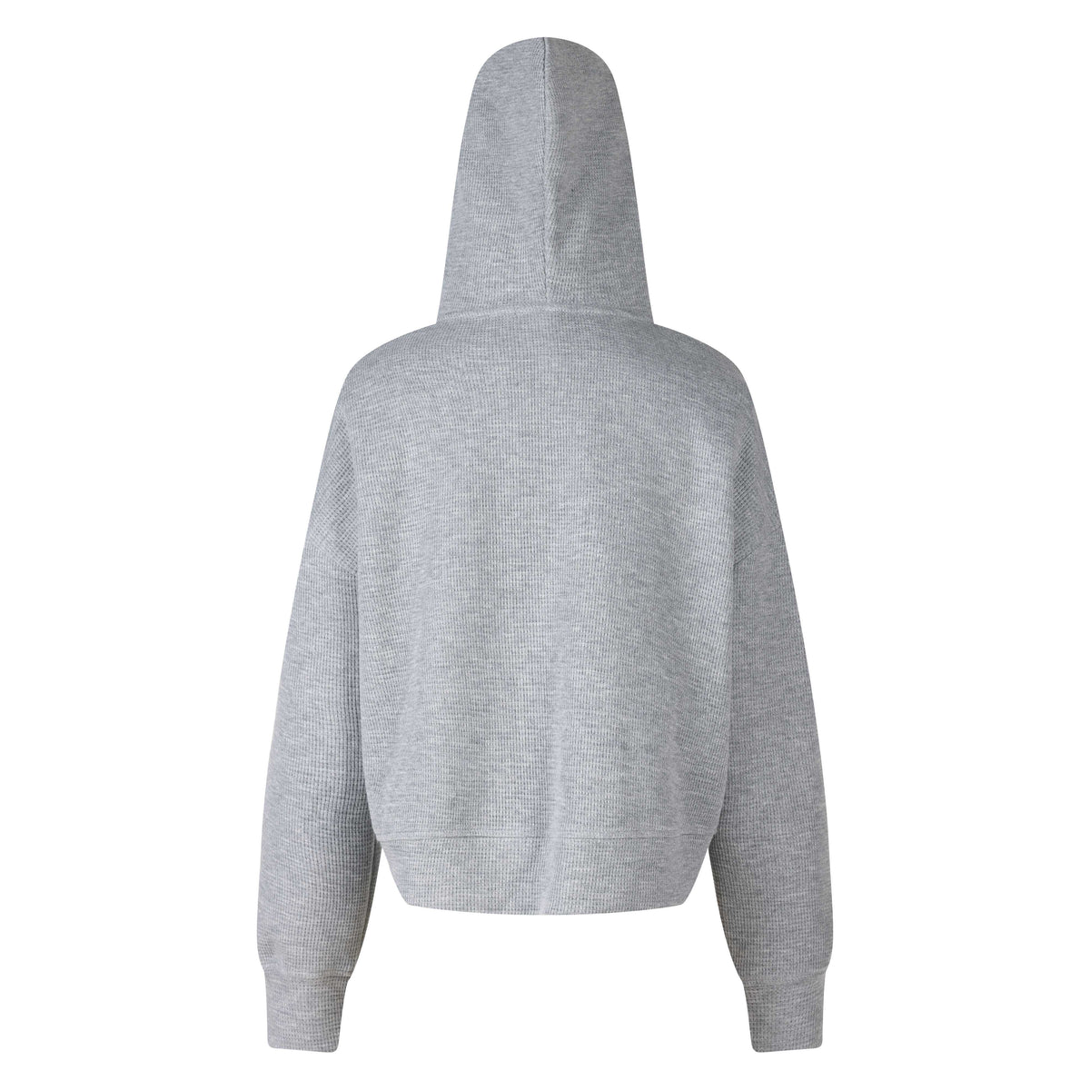 Madxmarx Waffle Knit Zip-Up Hoodie