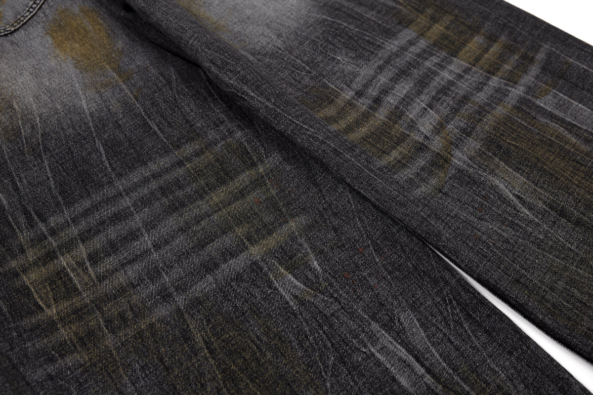 Pantalon en jean incurvé délavé vintage Madxmarx