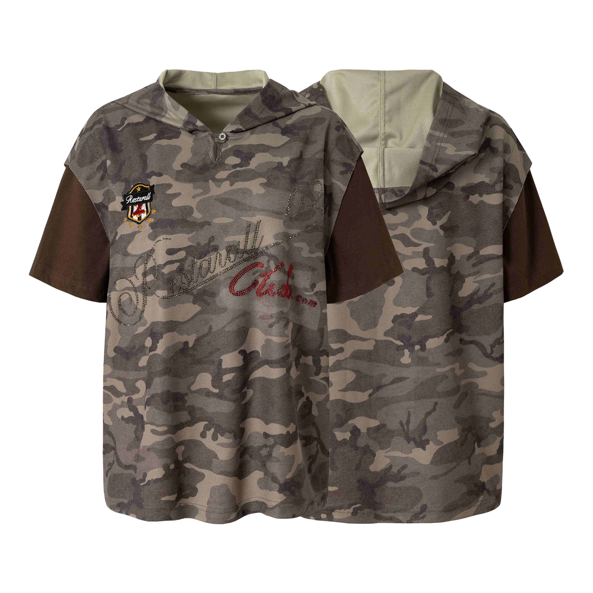 Madxmarx Camo Hooded Tee