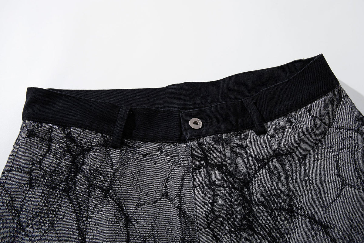 Pantalon en jean large à empiècement graphique Madxmarx