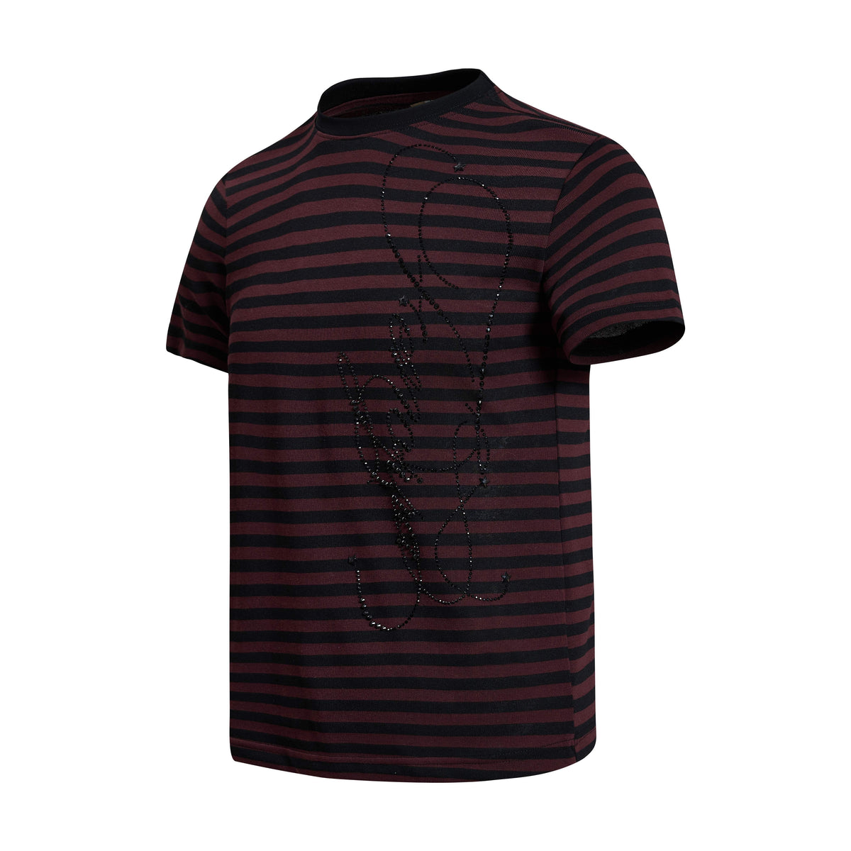 Madxmarx Rhinestone Stripe Tee