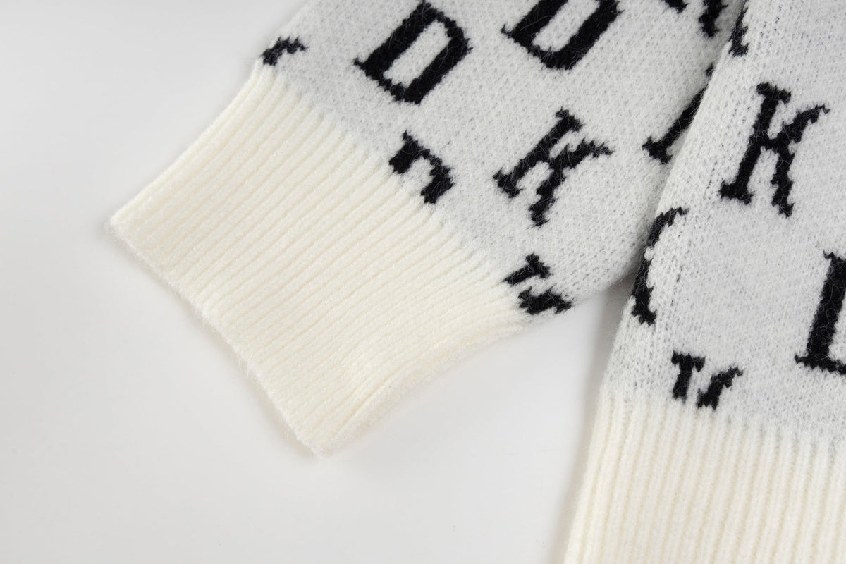 Madxmarx DK Allover Knit Zip Hoodie