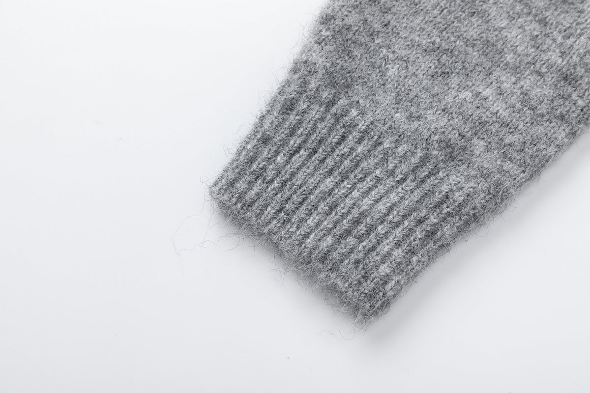 Madxmarx Minimal Wool Blend Knit Cardigan