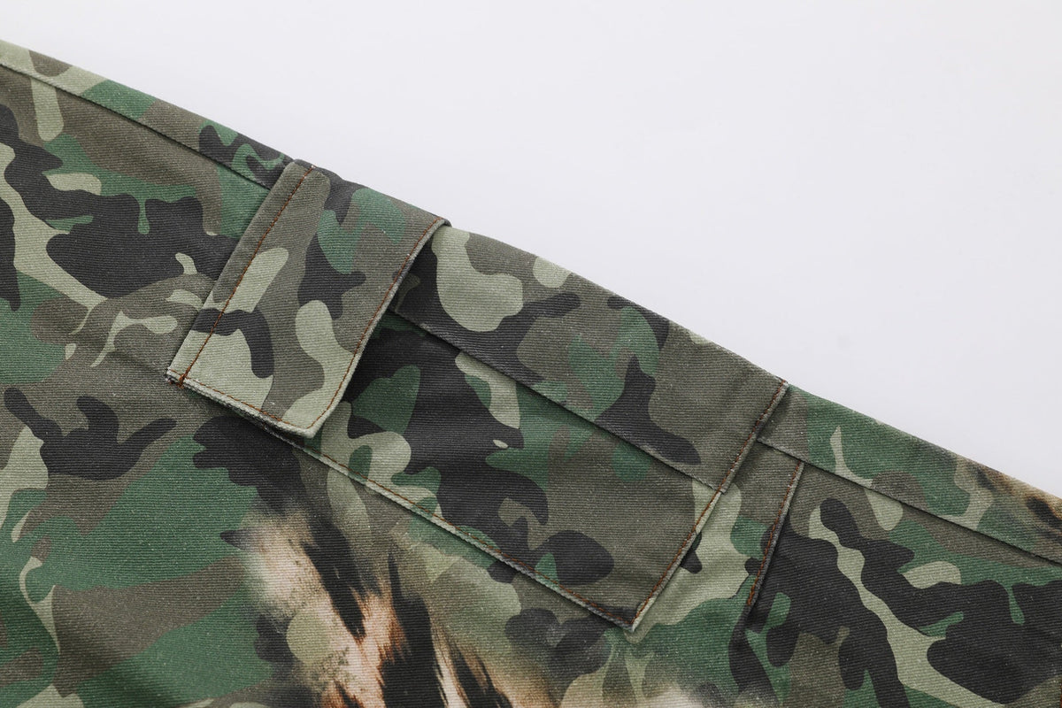 Madxmarx Leopard Camo Cargo Pants