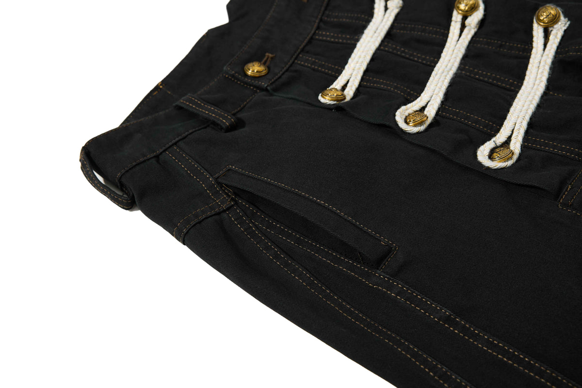 Madxmarx Military Rope Wide-Leg Pants