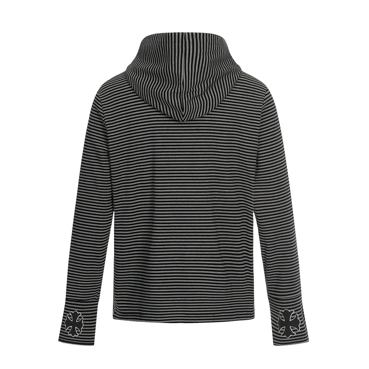 Madxmarx Striped Graphic Zip Hoodie