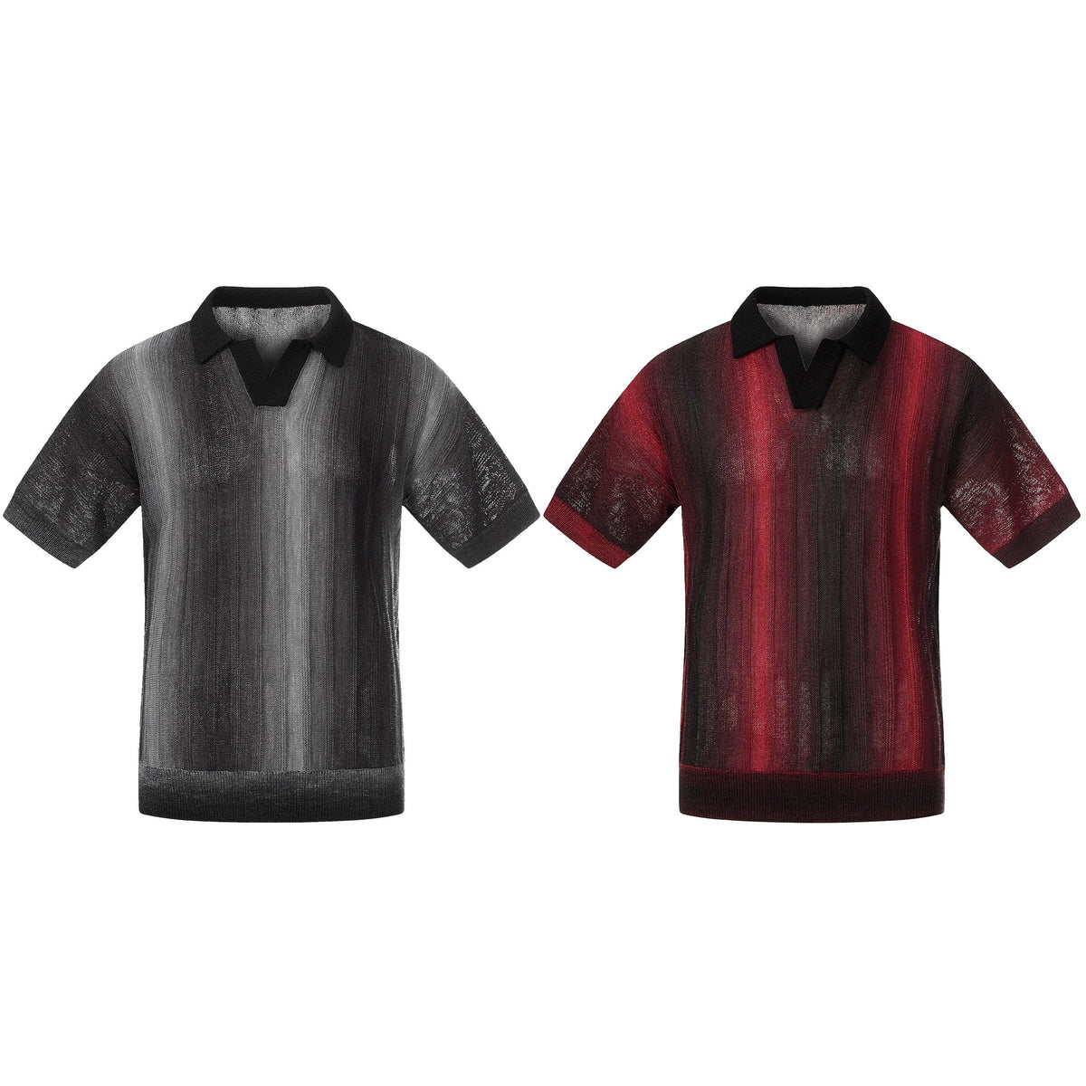 Madxmarx “Gradient Knit Polo Tee”
