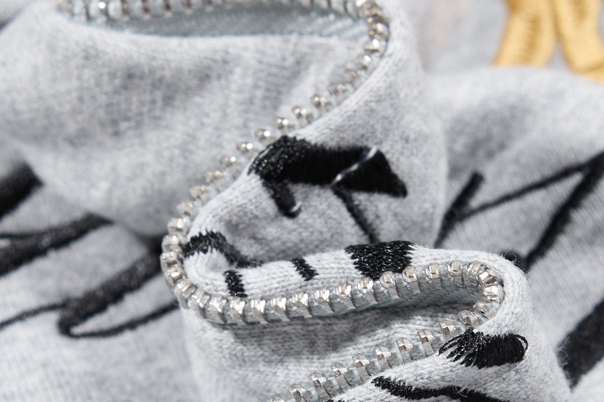 Madxmarx Pegasus Script Zip-Up Hoodie