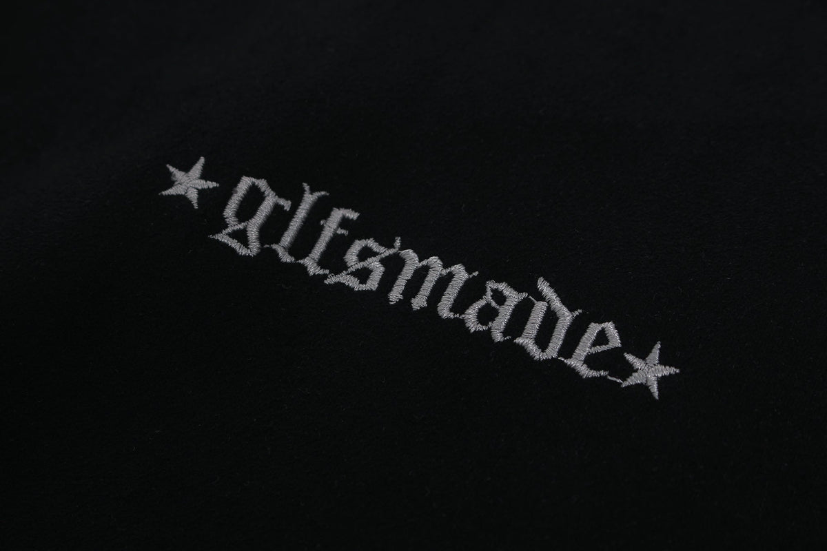 Madxmarx Contrast Panel Gothic Graphic Long Sleeve Tee