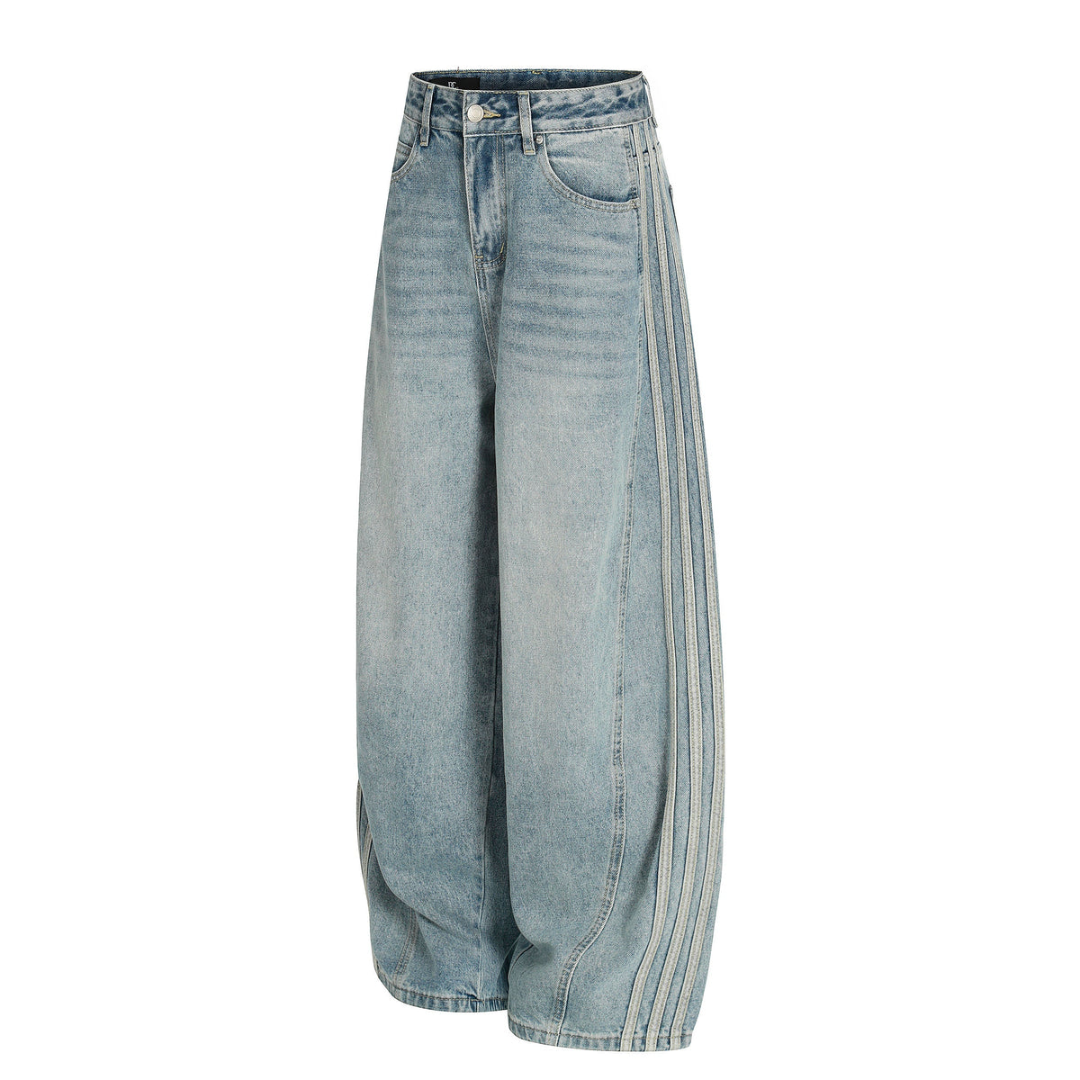 Jean coupe tonneau délavé clair Madxmarx