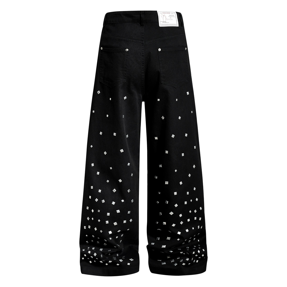 Pantalon large à détails cloutés Madxmarx