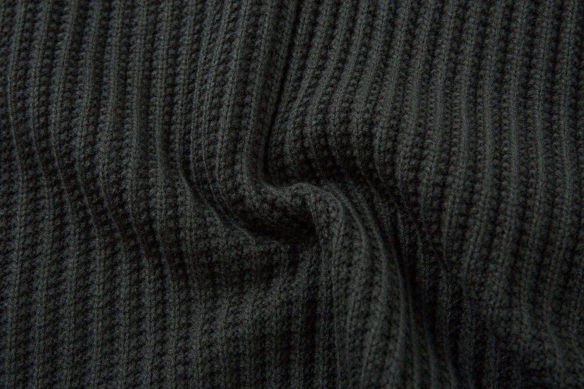 Madxmarx Minimalist Half-Zip Knit Sweater