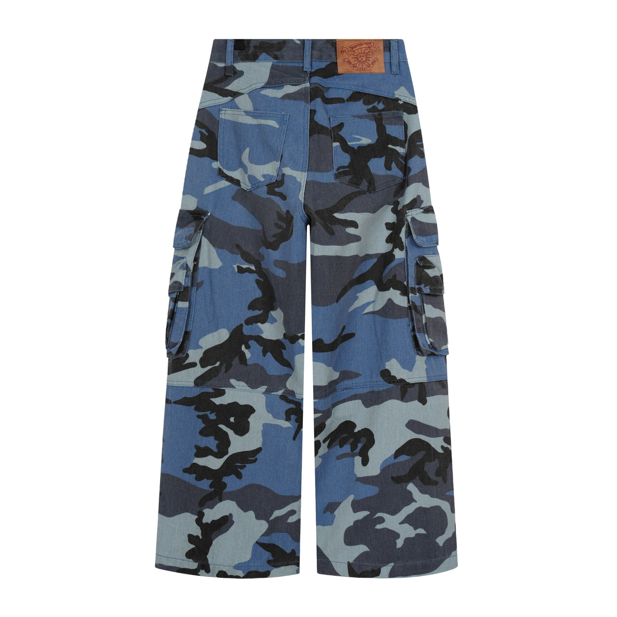 Madxmarx Blue Camo Cargo Pants