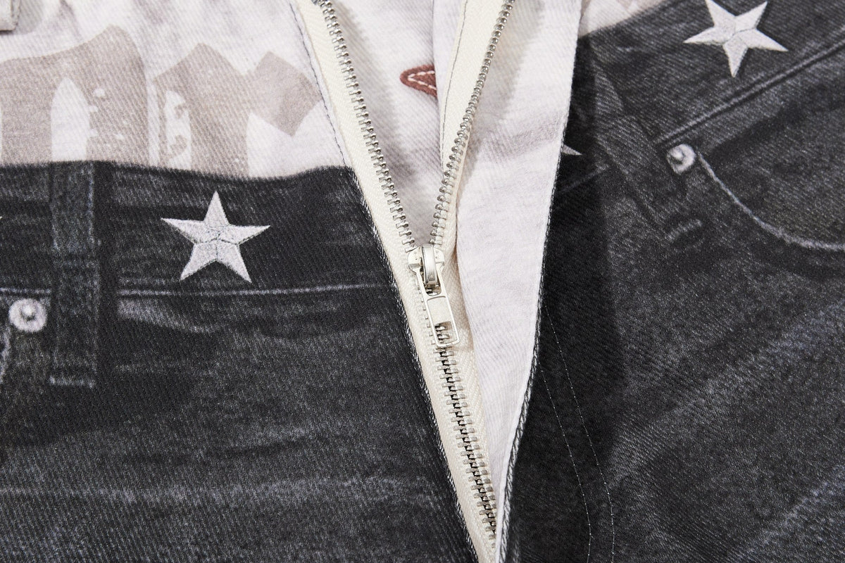 Madxmarx Layered Distressed Balloon Jeans