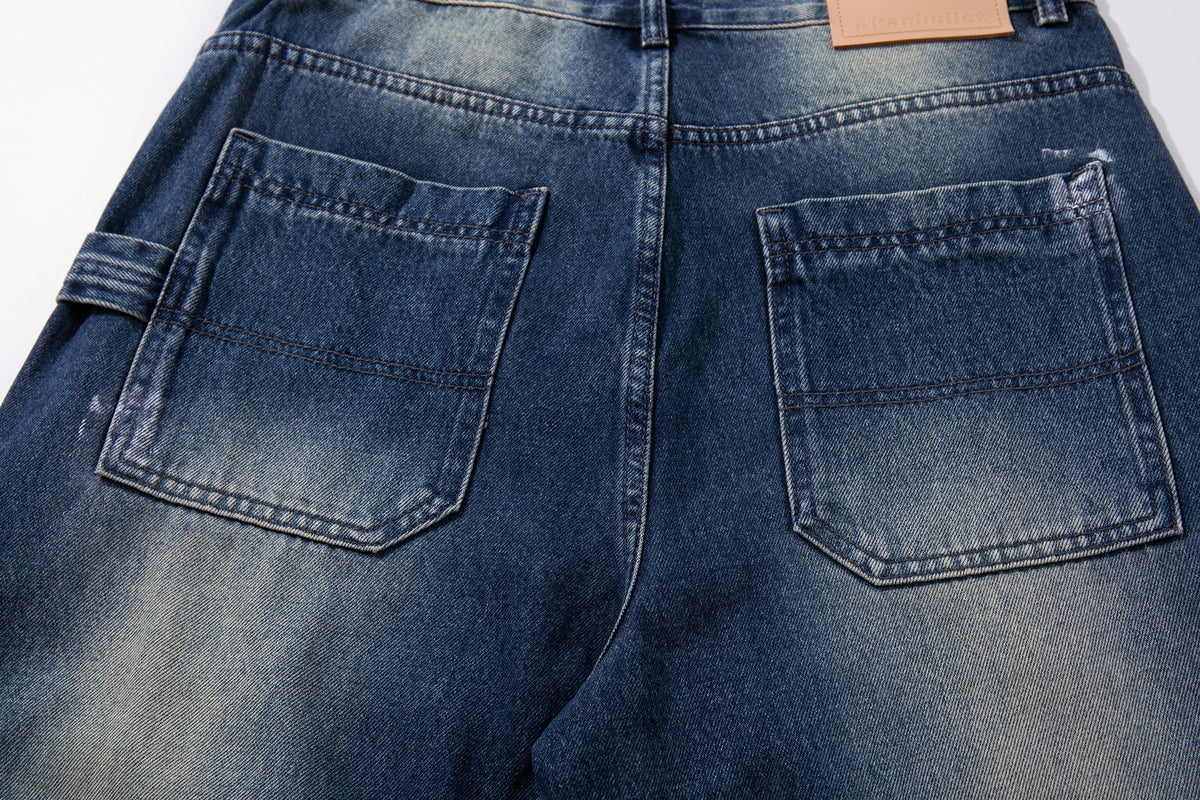 Jean large Madxmarx à effet délavé façon coup de pinceau