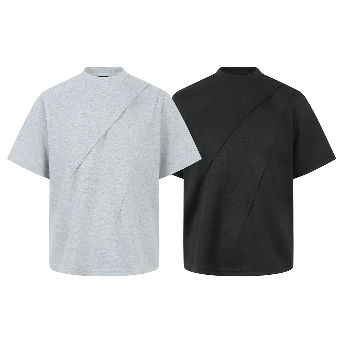 Madxmarx “Asym Cut” Sculpted Short-Sleeve Tee