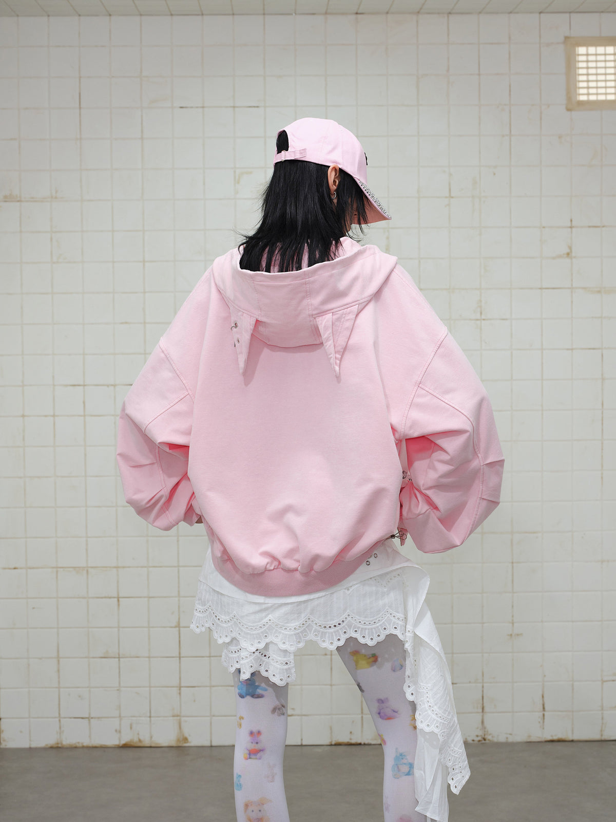 Madxmarx Gradient Graphic Zip Hoodie