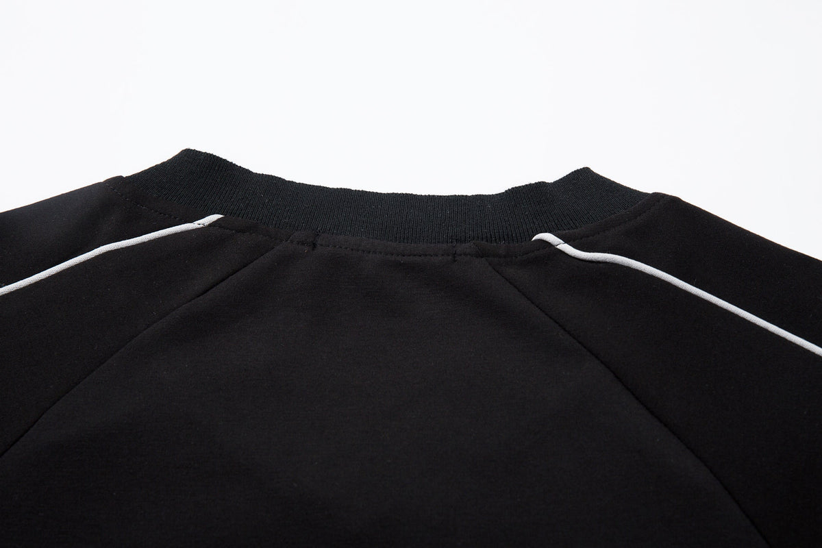 Madxmarx Contrast Panel Long-Sleeve Top