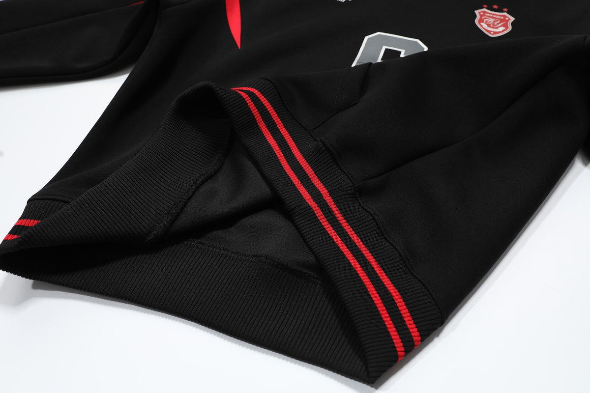 Madxmarx Sport-Stripe Graphic Fleece Hoodie