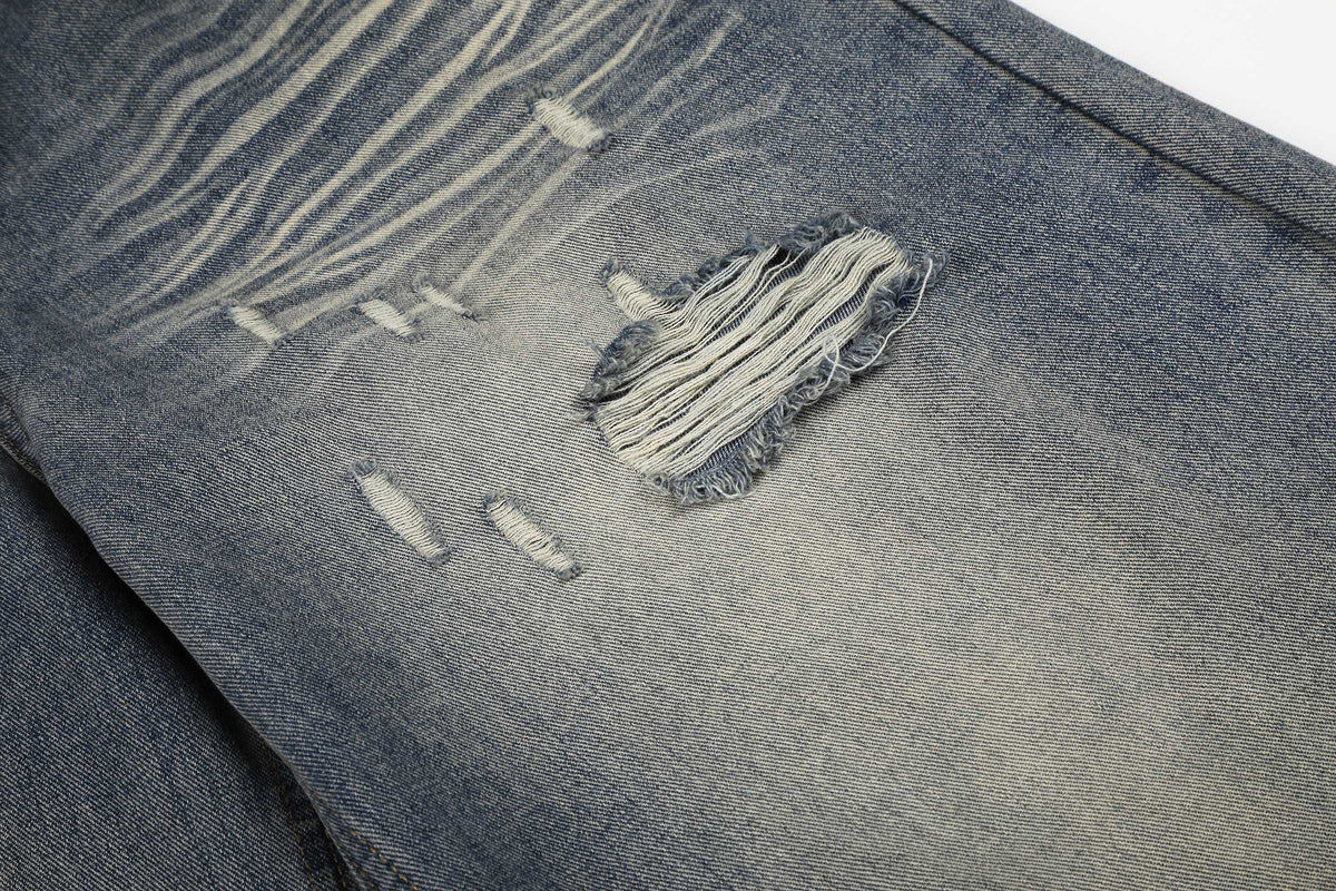 Madxmarx Distressed Wide-Leg Jeans