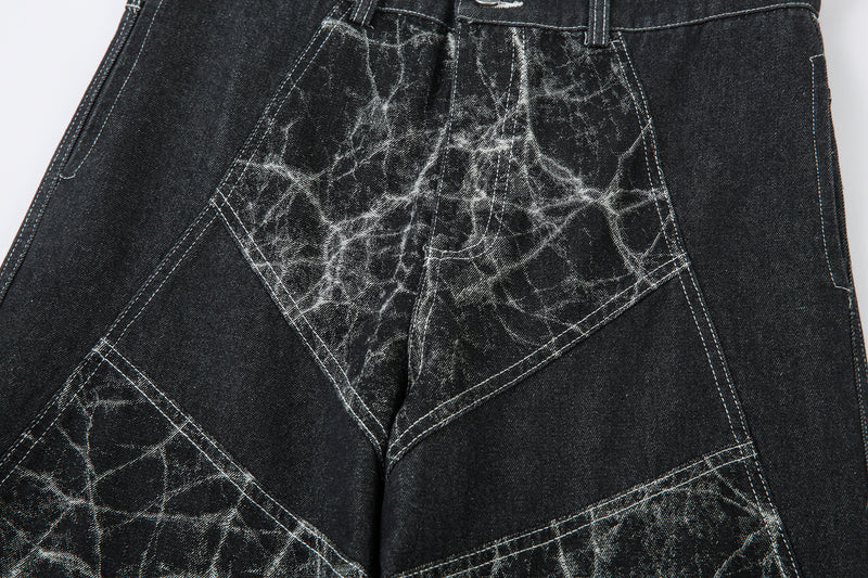 Madxmarx Jeans mit weitem Bein und Riss-Muster