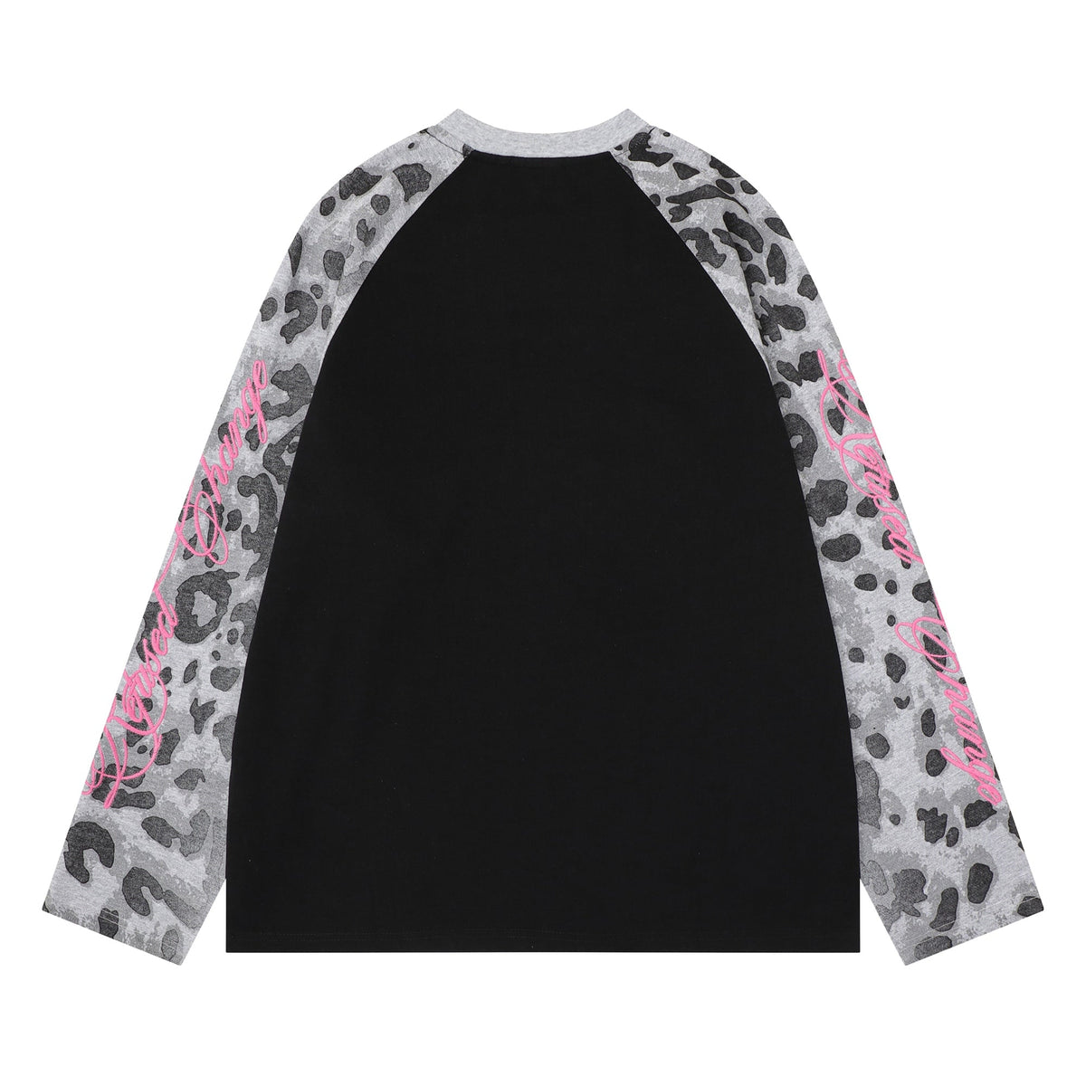 Madxmarx Leopard Raglan Long Sleeve Tee