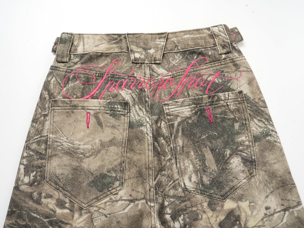 Madxmarx Forest Camo Wide-Leg Pants
